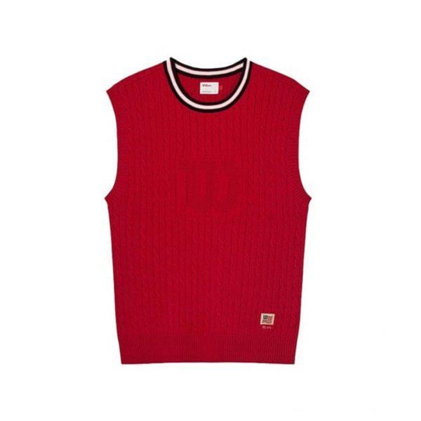 [] ゴルフセーターベスト W241001GVE21RED