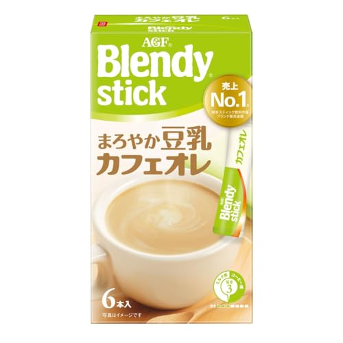 AGF ブレンディ スティック まろやか豆乳カフェオレ 6本×6箱 スティックコーヒー ソイ 豆乳