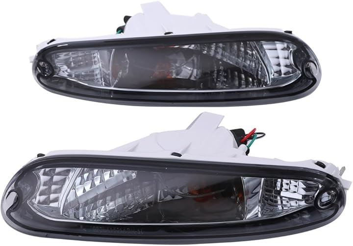 互換品マツダ 用 フロント バンパー コンビ ランプ 左右セット ウインカー ポジション ユーノス ロードスター NA6CE NA8C DPO-112-CR 等 汎用 (スモークレンズ)