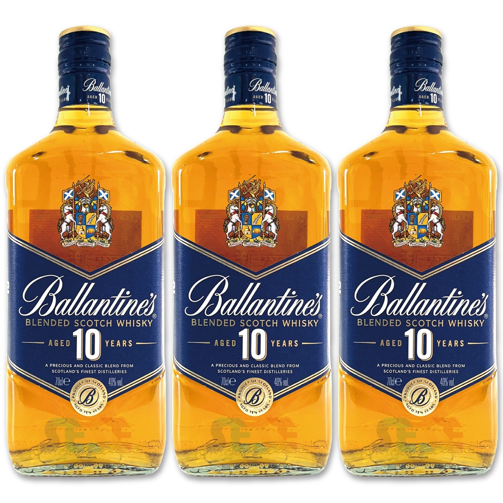 バランタイン 10年 700ml 3本セット 40％ ブレンデッド スコッチ ウイスキー 瓶 Ballantine’s 10 Year Old