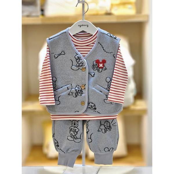 セーブゾーン02 ミッキー二重織3ピース上下セット// 03s723201 (S43581009)