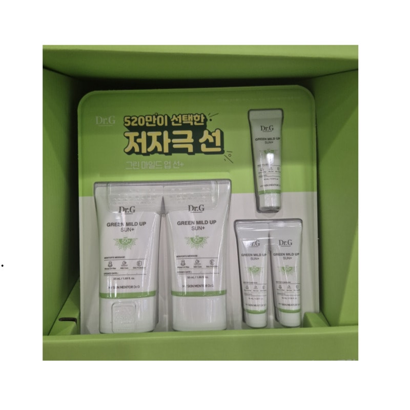 【大容量】グリーンマイルドアップサンプラス [SPF50+/PA++++], 50ml+50ml+(10mlX3)