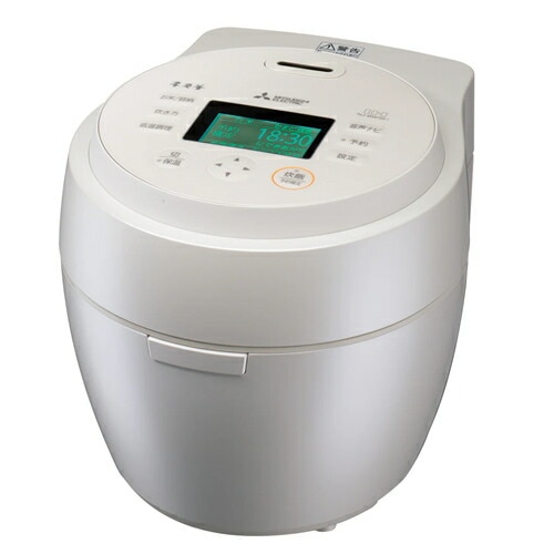 三菱【MITSUBISHI】5.5合炊き IHジャー炊飯器 白真珠（しろしんじゅ） 本炭釜 紬 NJ-BW10H-W【かまど炊きを見事に再現したプレミアムモデル】