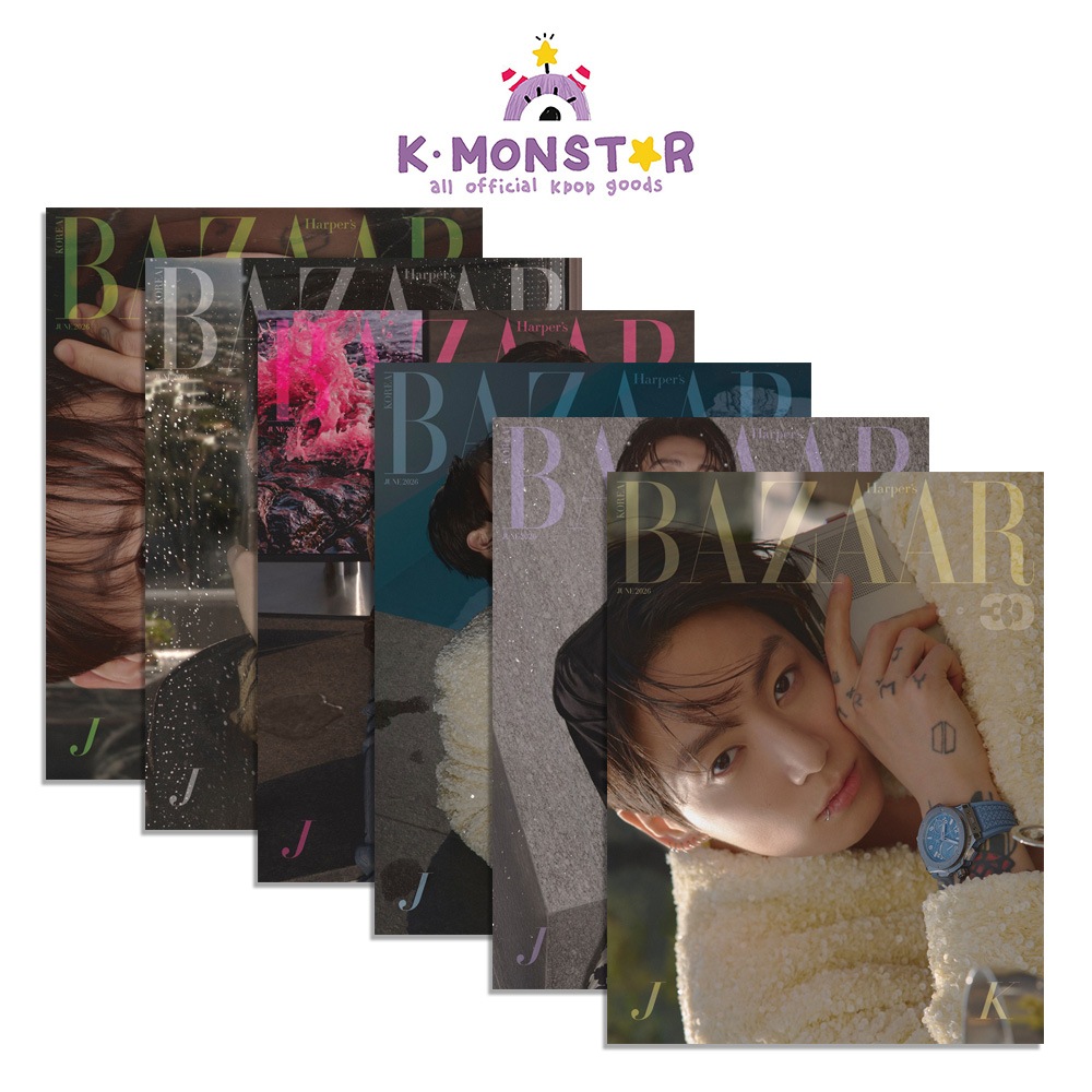 [当店特典/和訳付き] BAZAAR KOREA 6種SET 2026年 6月号 BTS JUNG KOOK
