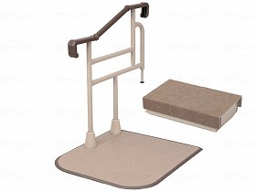 パナソニックエイジフリー 玄関用 自在手すり ツインディ 片手すり踏み台付 XPN-L80203