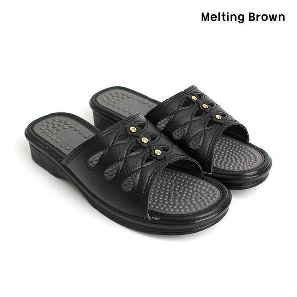 女性用デイリースリッパ 指圧 オフィスシューズ 2色