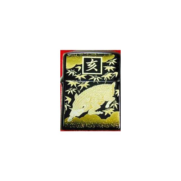限定　ZIPPO ジッポーライター　2LA-BOAR　本漆・十二支本金蒔絵（桐箱入り）