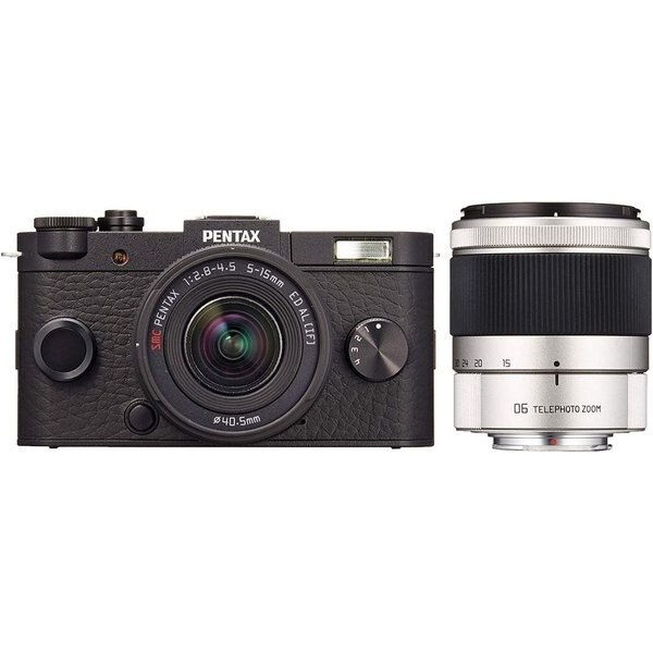 【中古】ペンタックス PENTAX Q-S1 ダブルズームキット ブラック SDカード付き