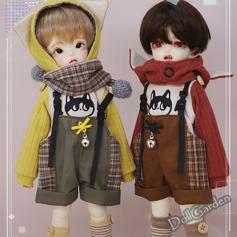 BJD 1/6ドール服 『猫』 ドール用衣装セット 6点セット YOSD/幼SDサイズ球体関節人形用 ドールウェア