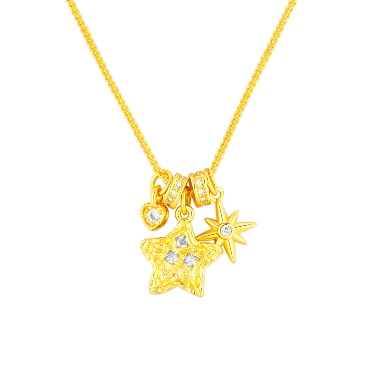 18金 ネックレス K18 レディース ジュエリー 18K 星 ネックレス クリスマス 誕生日 結婚式 プレゼント 絶妙なパッケージ 上品 かわいい 彼女へのプレゼント