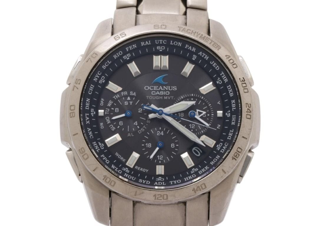 腕時計 OCEANUS オシアナス OCW-T600-1AJF チタン - アナログ ブラック シルバー系 ウォッチ ブランド 高級 人気 プレゼント【本物保証】