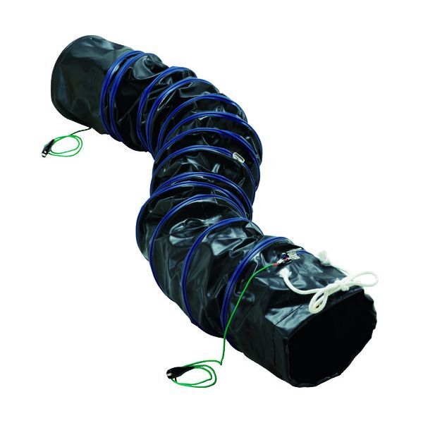 フレキシブルダクト 帯電防止タイプ アース付 Φ200X長さ5m RFA-200 メーカー直送