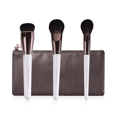 Qoo10] SIXPLUS 正規品 3本セット メイクブラシセット