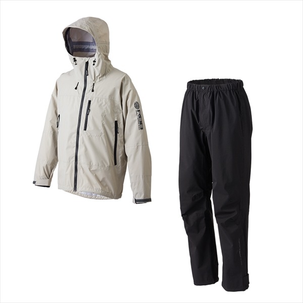 リバレイ レインウェア 7713 RBB タイドゲームレインスーツ ライトグレー L　（24年春夏モデル）