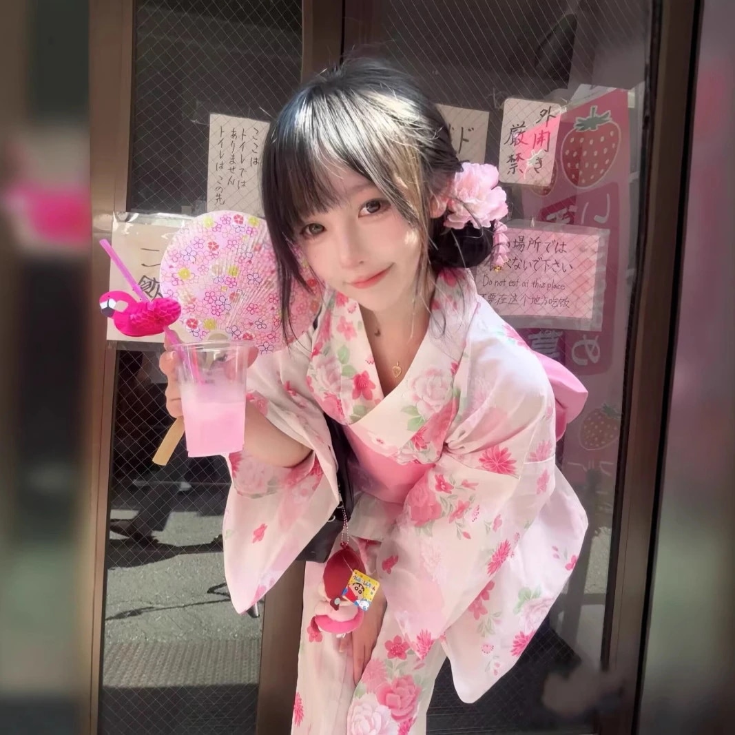 人気 神聖感改良着物 乙女正装浴衣 日本写真撮影に 花火大会