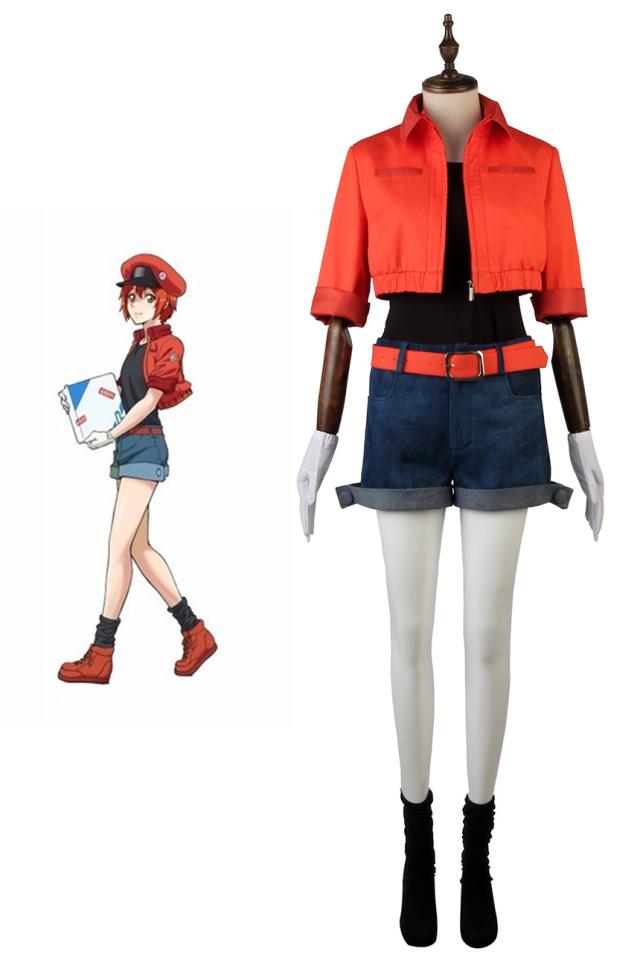 新タイプ追加 激安販売 はたらく細胞 赤血球 コスプレ衣装[4136]