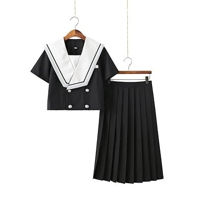 韓国 クールな簡単着用韓国ファッション Jk 学生制服クラスセーラーカレッジ スタイル 2