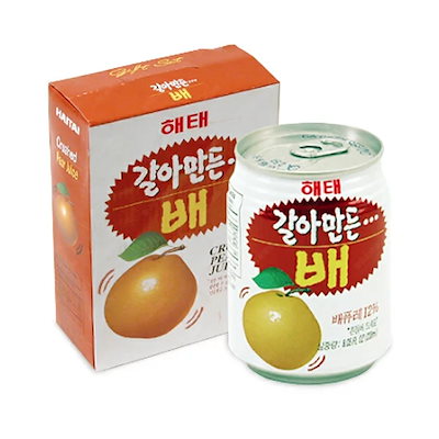 おろし梨ジュース 238ml 12缶 韓国 ジュース 梨ジュー...のサムネイル