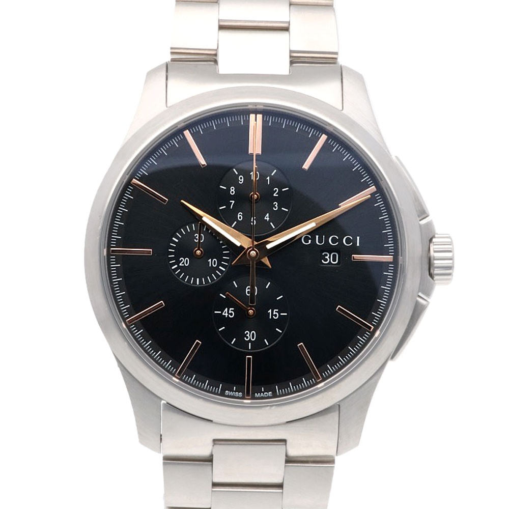 グッチ Gタイムレス 腕時計 ステンレススチール 126.2 クオーツ 1年保証 GUCCI 中古