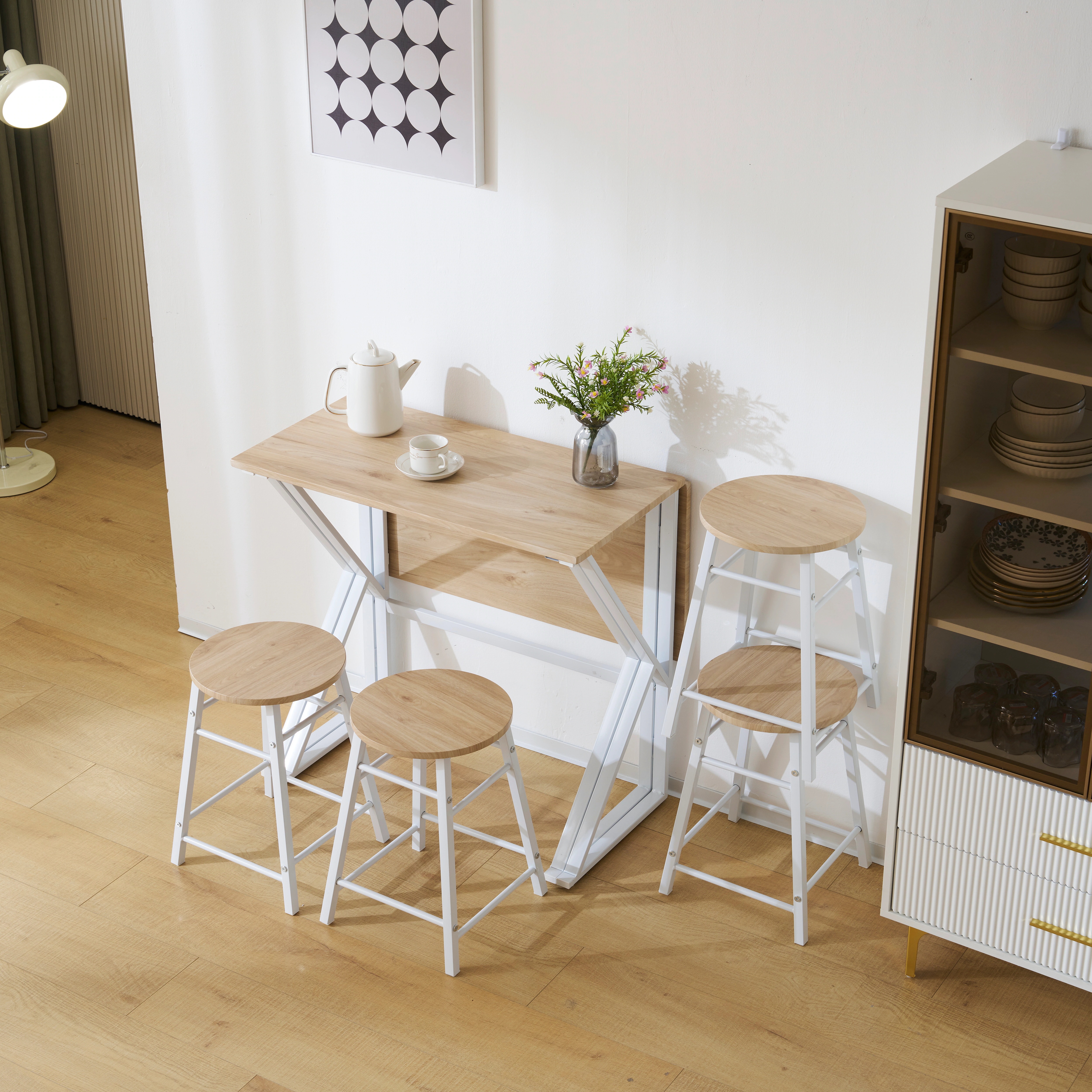 ダイニングテーブルセット4人用 5点セット ダイニング セット スチール 食卓 ベンチ4脚 コンパクトおしゃれ 13,505円