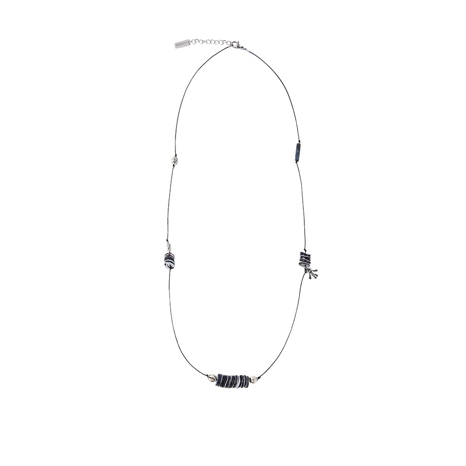 NCT, BND, SJ 着用] 블루 자개 미니 로봇 로프 네크리스