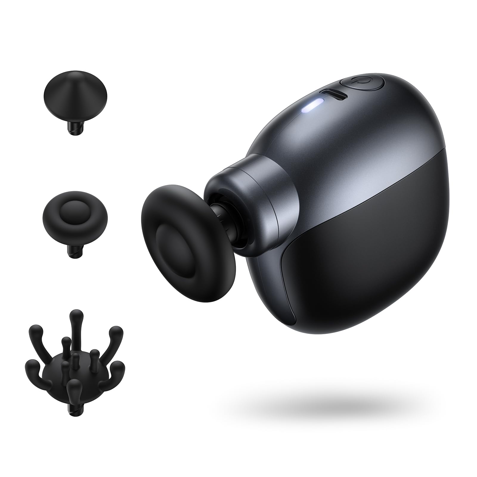 Qoo10最安値挑戦 筋膜リリースガン 【業界初！ポケット筋膜ガン＆プロ監修】180g最軽量 Lihilisハンディガン 強力振動【独創 の双ベアリング構造】きんまくリリース電動ガン 頭皮・腰・背中・