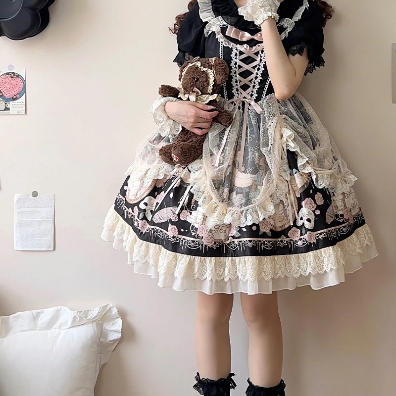 エレガント オリジナル 人気ロリータ ヴィンテージ ロリータドレス和服コスチュームコスチューム