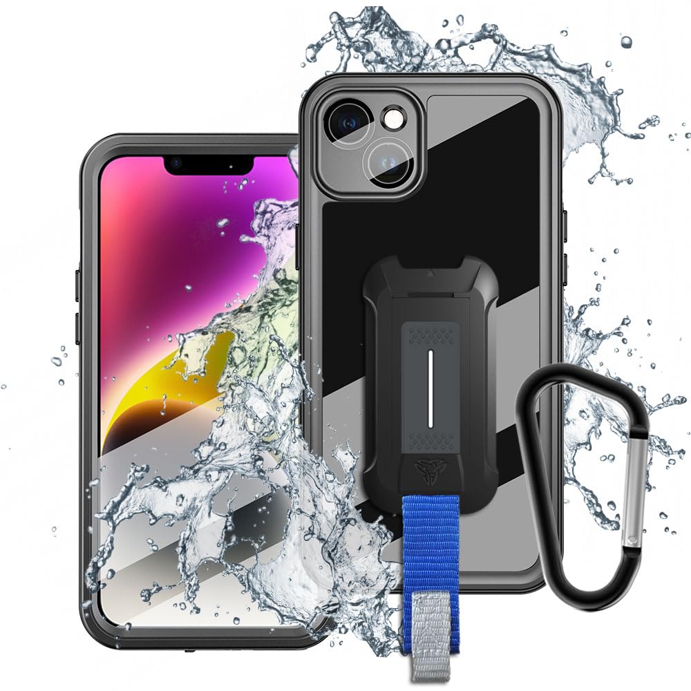 [ARMOR-X] iPhone 14用ケース IP68 Waterproof Protective Case ブラック MX-IPH-14 (Black)