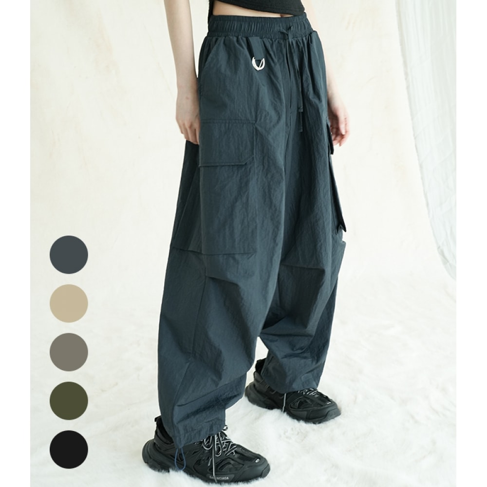 AVANDRESS タースランビッグポケットワイドストリングパンツ-5COL