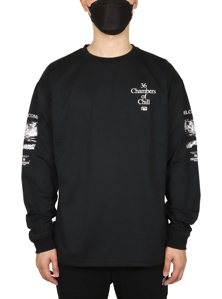 ロンT Tシャツ 長袖Tシャツ ビッグシルエット メンズ レディース ブランド 大きいサイズ おしゃれ 黒 格闘技