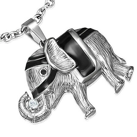 インドゾウペンダントトップ エレファント 象 アニマル 動物 アクセサリー 首飾り アジアン 男性 女性
