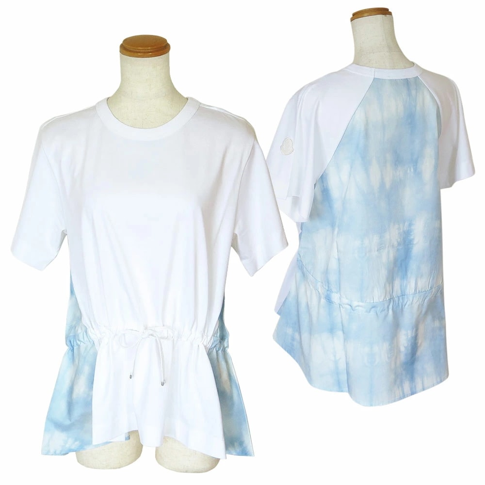 Tシャツ 半袖 レディース 8C00021 829HP 001 トップス クルーネック クラウドプリント オプティカルホワイト