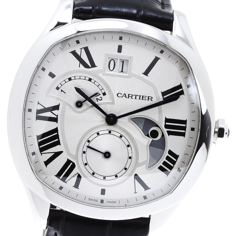 カルティエ CARTIER WSNM0005 ドライブ ドゥ カルティエ ラージデイト 自動巻き メンズ _816737【中古】