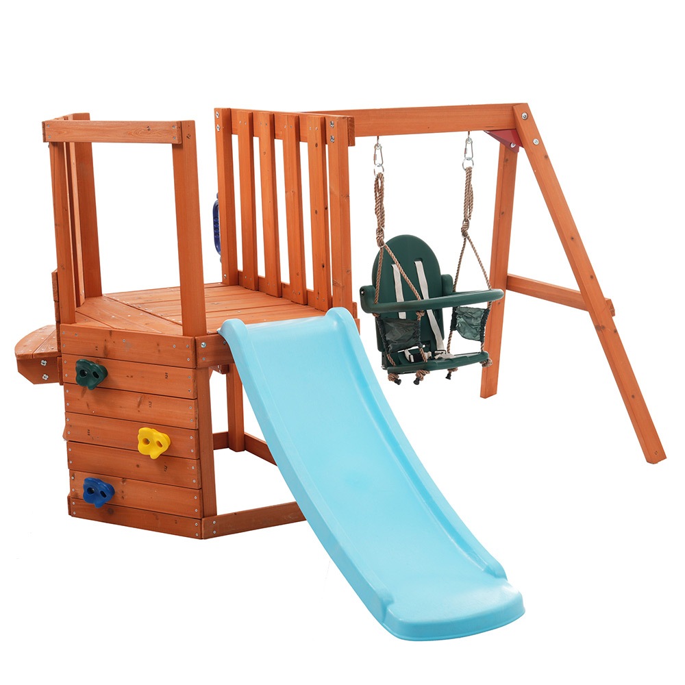 大型遊具 屋外遊具 ジャングルジム 滑り台 室外内 木製 天然木 耐荷重100KG 室内ジム 遊具 スギ材 すべり台 家庭用 子供 キッズ 男の子 女の子 コンパクト 3歳~7歳 プレゼント おもちゃ