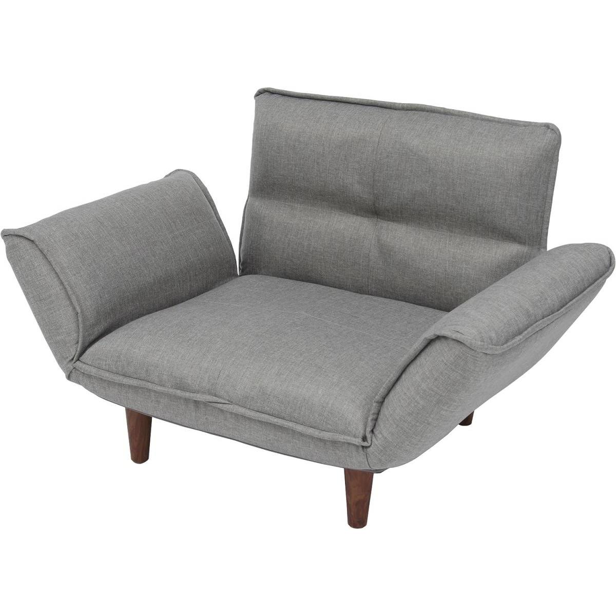 【I】セルタン CELLUTANE 1人掛け カウチソファ タスク グレー 日本製 リクライニング ソファ リビング 【受注生産品】A282p-587GRY【代引不可/沖縄 12,833円