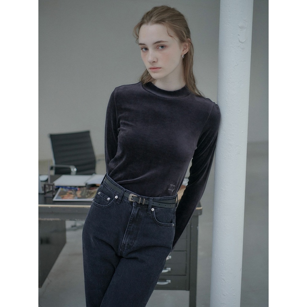 LOEUVRE ベロア ハイネックTシャツ SW2WE818 13