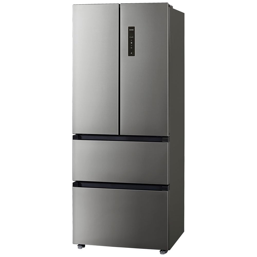 アイリスオーヤマ 冷蔵庫 401L 幅703mm 自動霜取り 2段冷凍室 大容量 冷凍室 フレンチドア IRSN-40A-S シルバー