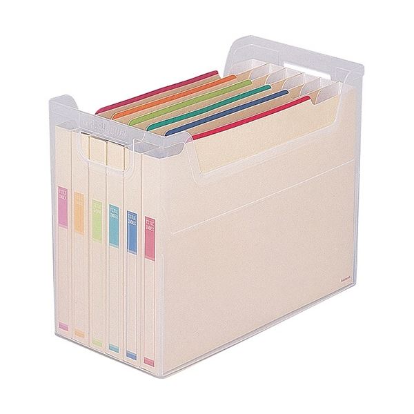 ナカバヤシ なげこみBOX(6分類) A4ヨコ ペーパーファイル6冊付 フボI-F6 1セット(10個)