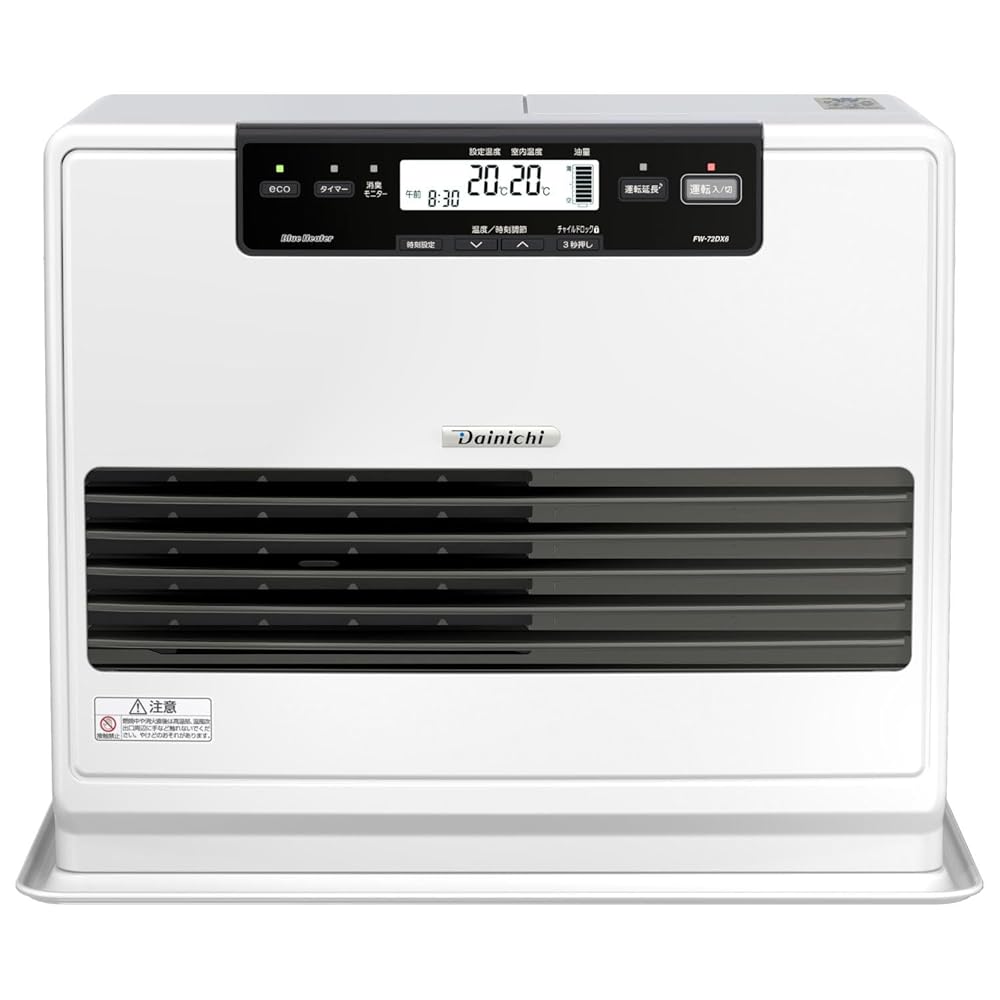 ダイニチ (Dainichi) 石油ファンヒーター (木造19畳まで/コンクリート25畳まで) DXタイプ クールホワイト FW-72DX6-W