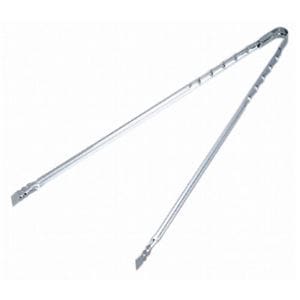 (60個セット) ロング 炭バサミ/火バサミ トング (長さ60cm) 亜鉛めっき鋼板 レスト (アウトドア キャンプ バーベキュー)