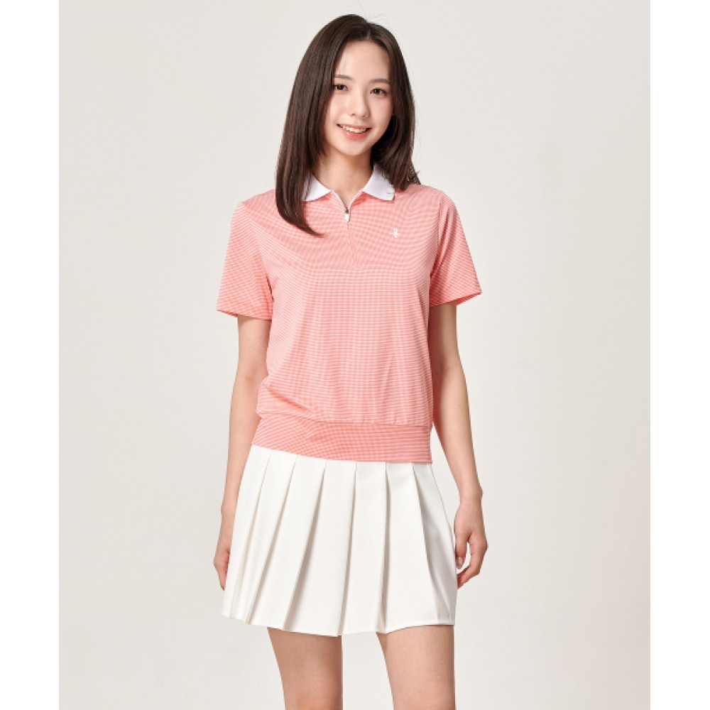BILTMORE レディースゴルフミニチェックショートスリーブ T シャツ