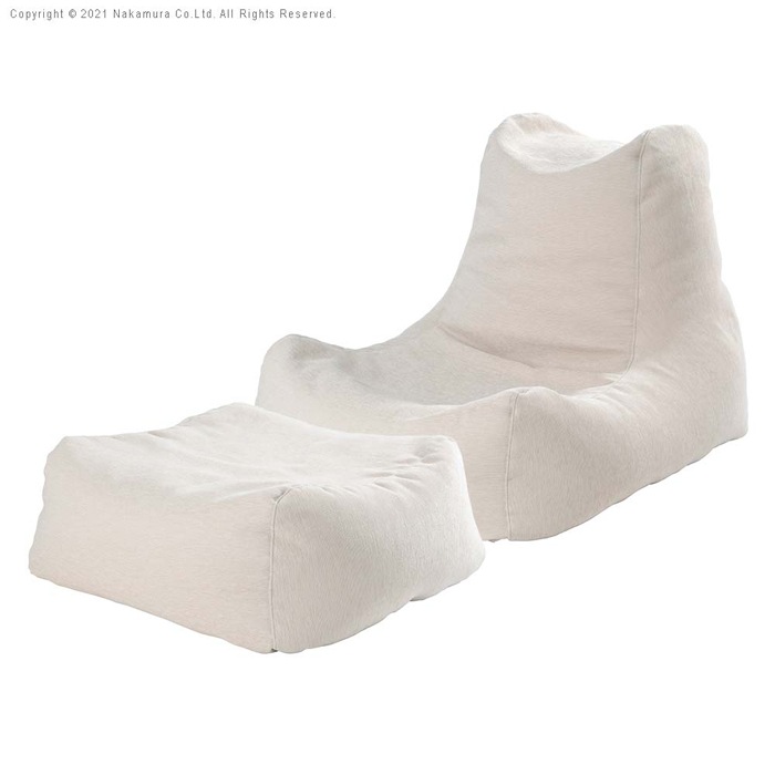 ビーズソファセット ファビオ 座椅子 ビーズクッション 71500038-IV アイボリー