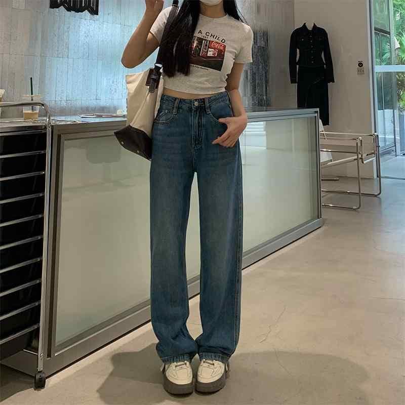 パンツ デニム レディース 秋冬 小さい ワイド レッグ ジーンズ 女性 ストレート ハイウエスト スリム フロア レングス