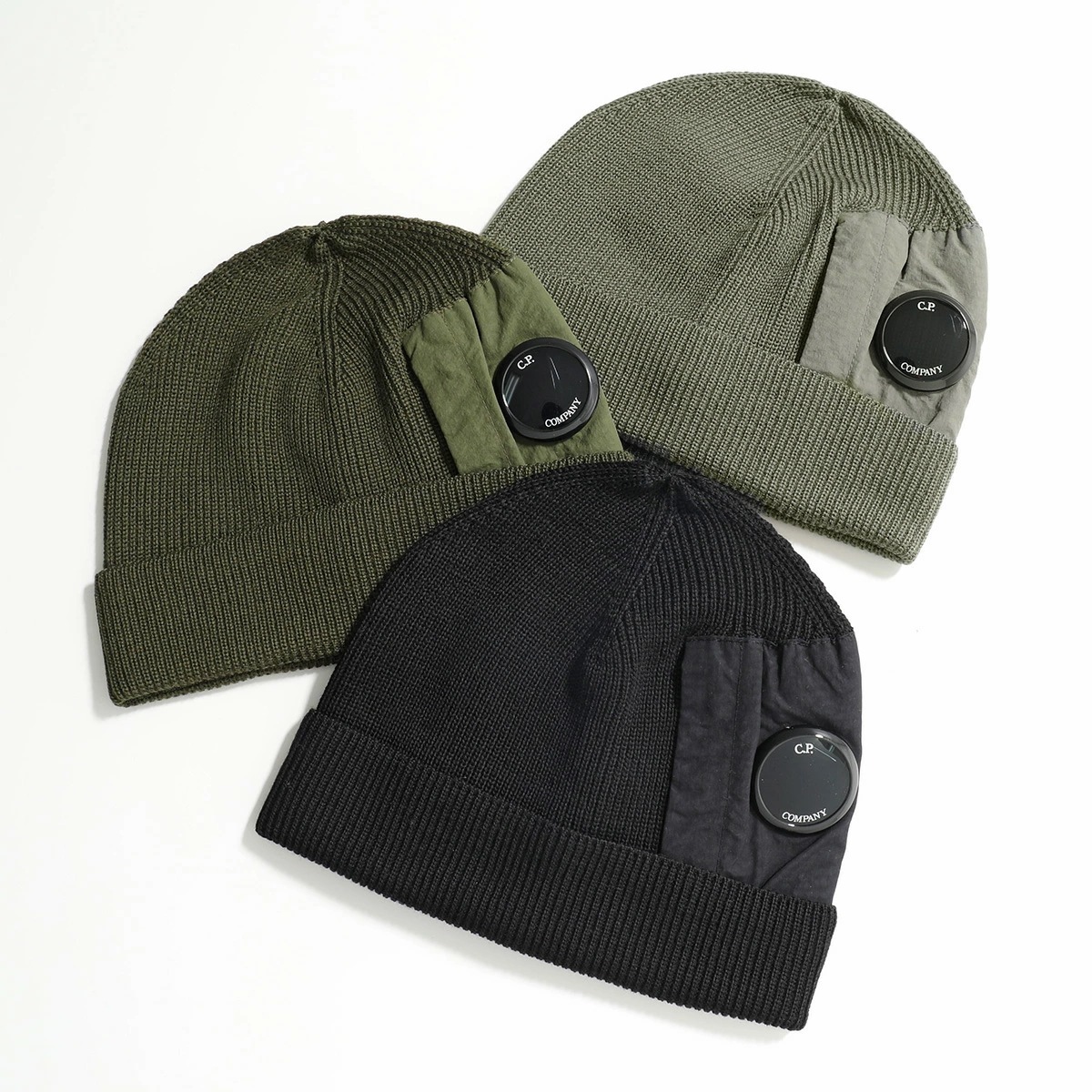 C.P.COMPANY シーピーカンパニー ビーニー Extrafine Merino Wool Lens Beanie 17CMAC297A 005509A メンズ ニット帽 ニットキャップ 帽子 12,307円