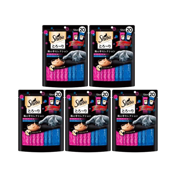 5個セット シーバ とろーり メルティ 海の幸セレクション 12g×20本