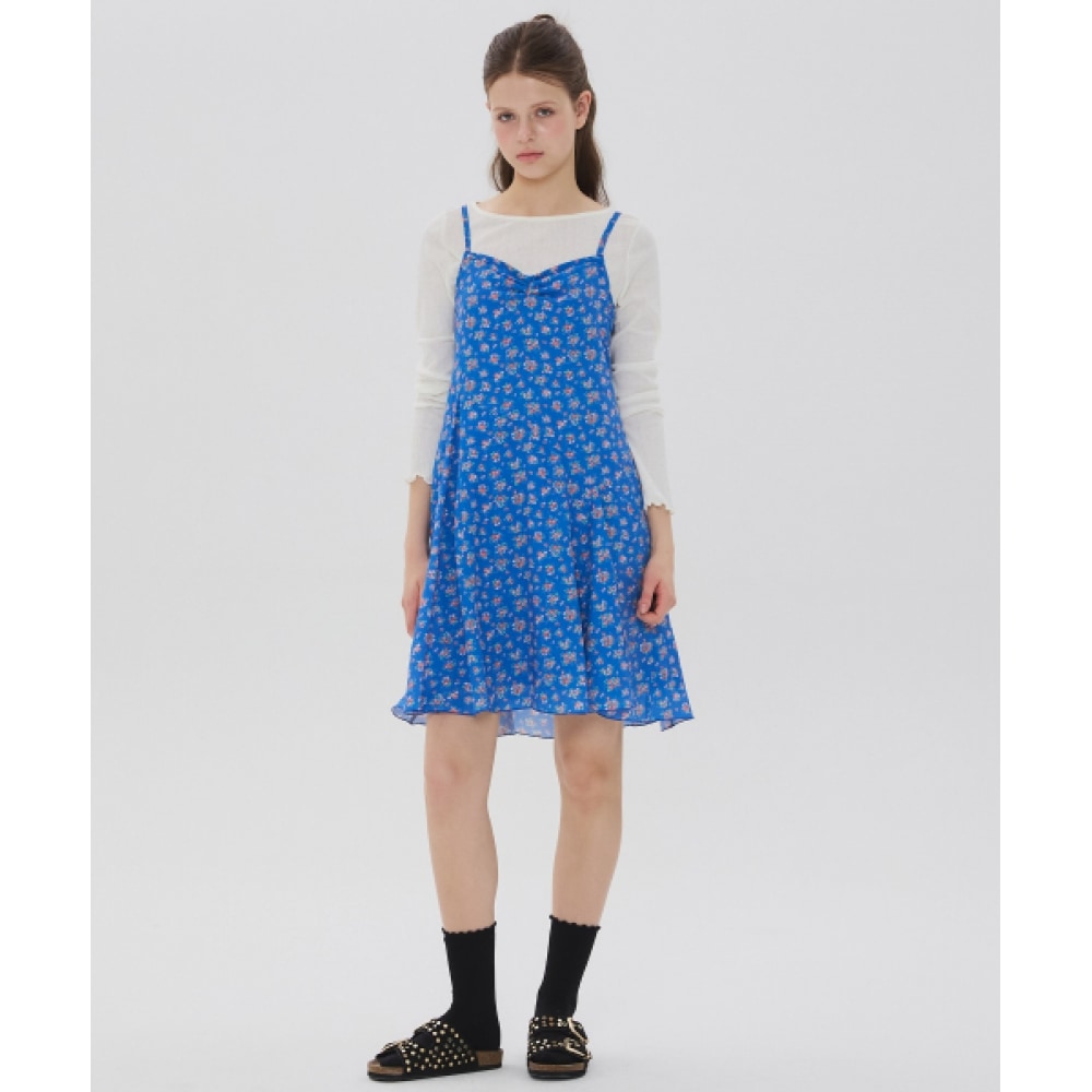 NEW LOOKY カットポイントワンピース_ブルー