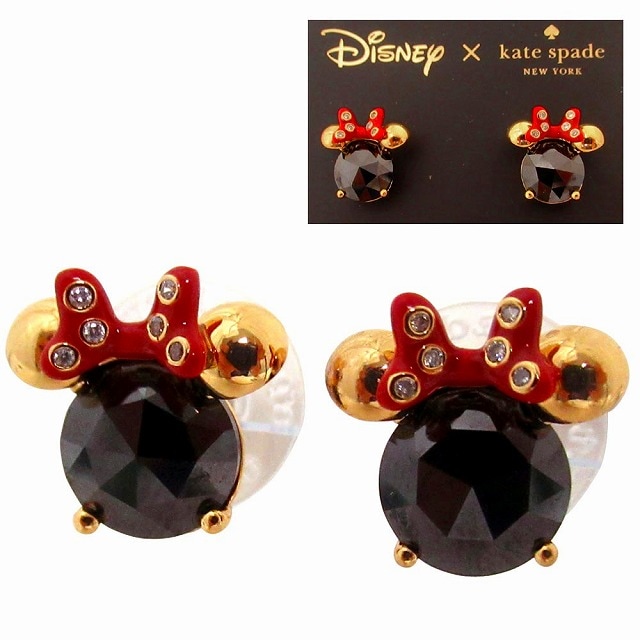 Kate spade ケイトスペード アウトレットピアス アクセサリー ディズニー ミニーマウス Disney コラボ商品 ピアス K9173 960