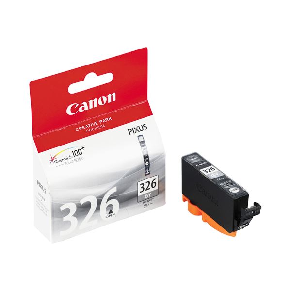 (まとめ) キヤノン Canon インクタンク BCI-326GY グレー 4539B001 1個 (×10セット)
