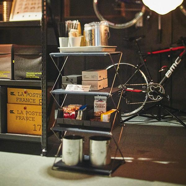 シェルフ 折りたたみ 棚 収納 おしゃれ アメリカン インテリア グリーン 緑 ネイビー 紺色 スタイリッシュ かっこいい 収納棚 7,366円