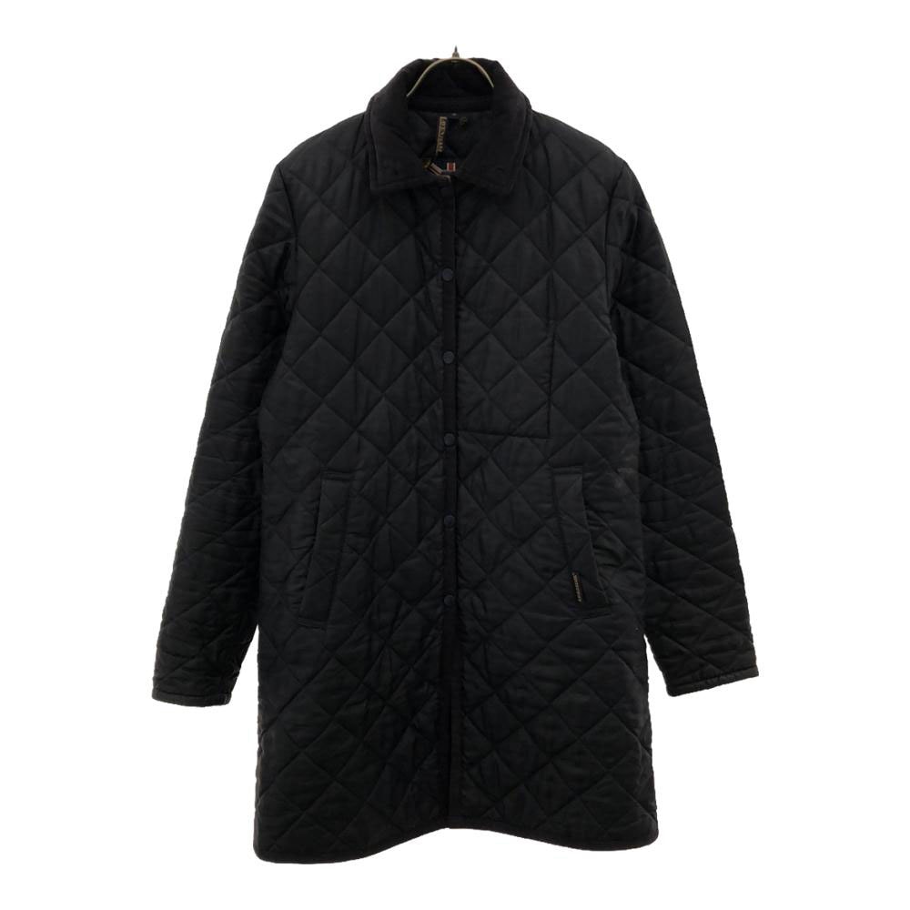 コーデュロイ襟 キルティングジャケット 10 ネイビー系 レディース